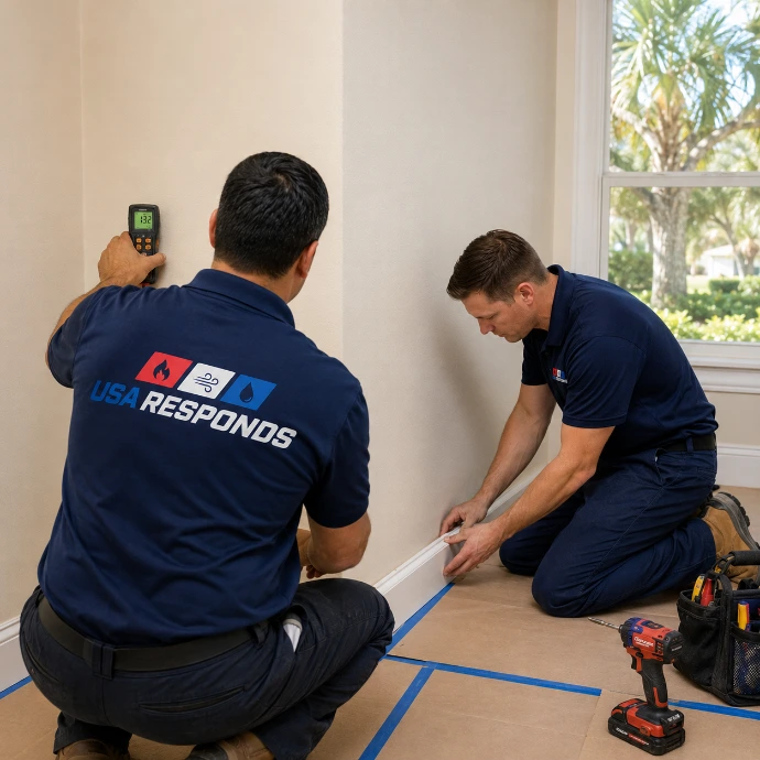 USA Responds technicians completing property restoration in The Villages and Wildwood, Florida.