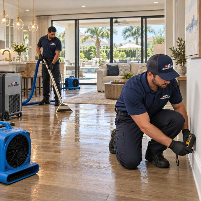 Professional Water Damage Restoration in Luxury Home