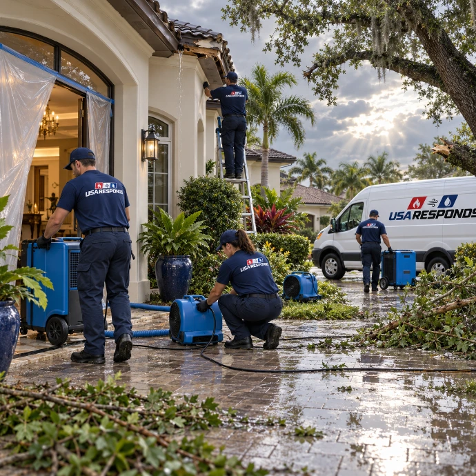 USA Responds Storm Cleanup Crew