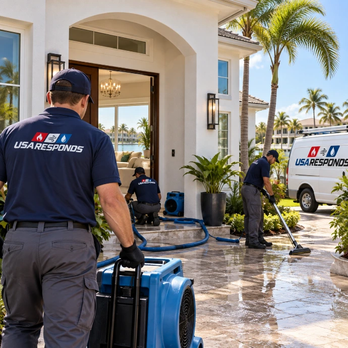 Luxury Home Water Restoration Crew